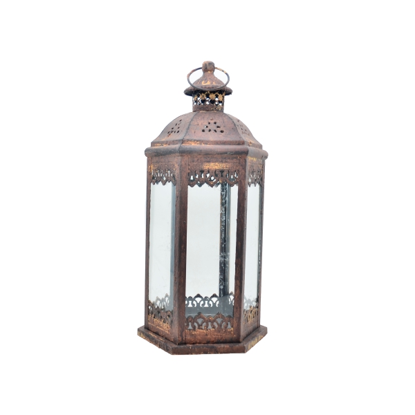 Luminária - Lanterna Vintage Ferrugem